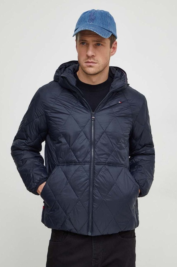 Bunda Tommy Hilfiger přechodné námořnická modř MW0MW34953
