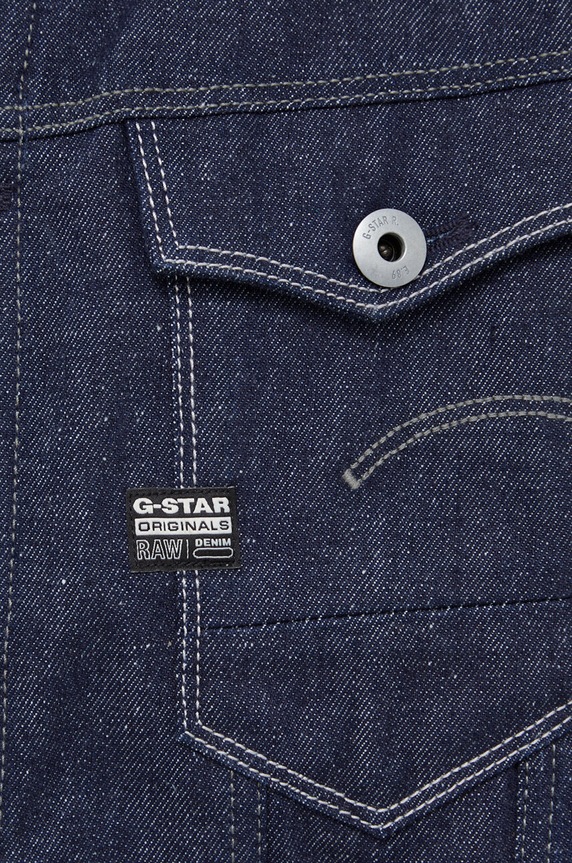 G-Star kurtka jeansowa D23957.D443 granatowy