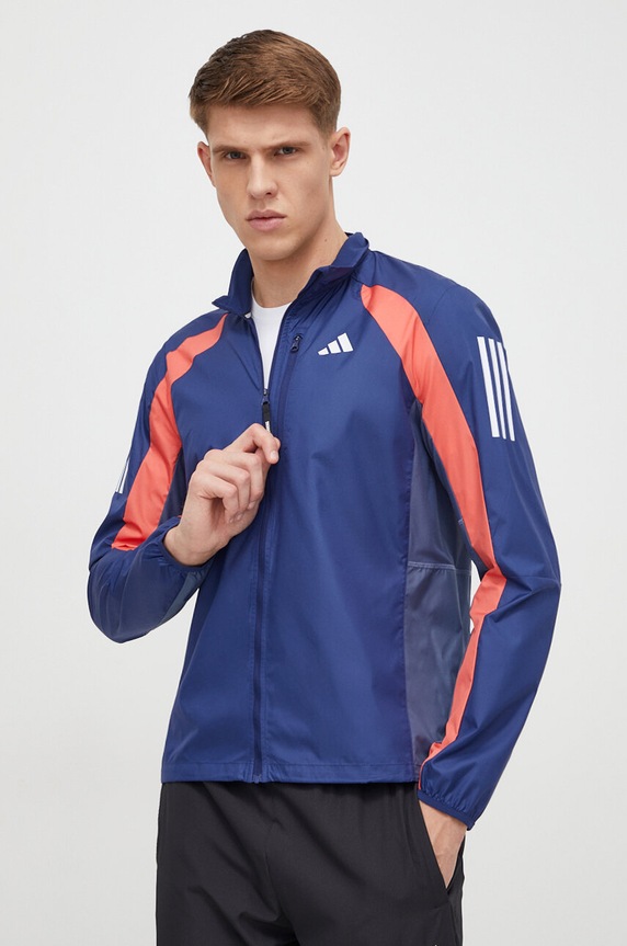 Odzież adidas Performance wiatrówka Own the Run IK4992 granatowy