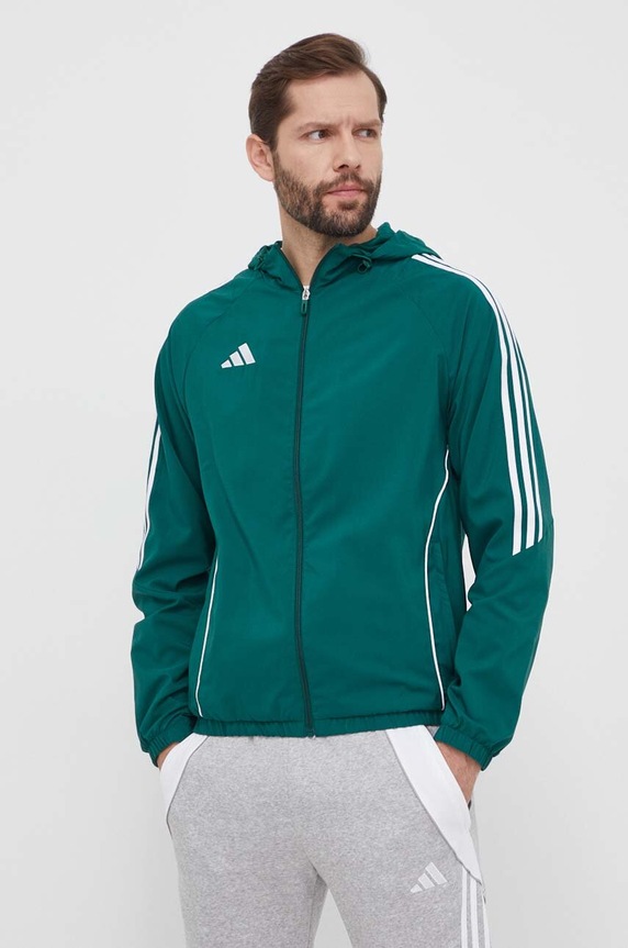adidas Performance edzőkabát Tiro24 nem szigetelt zöld IM8810