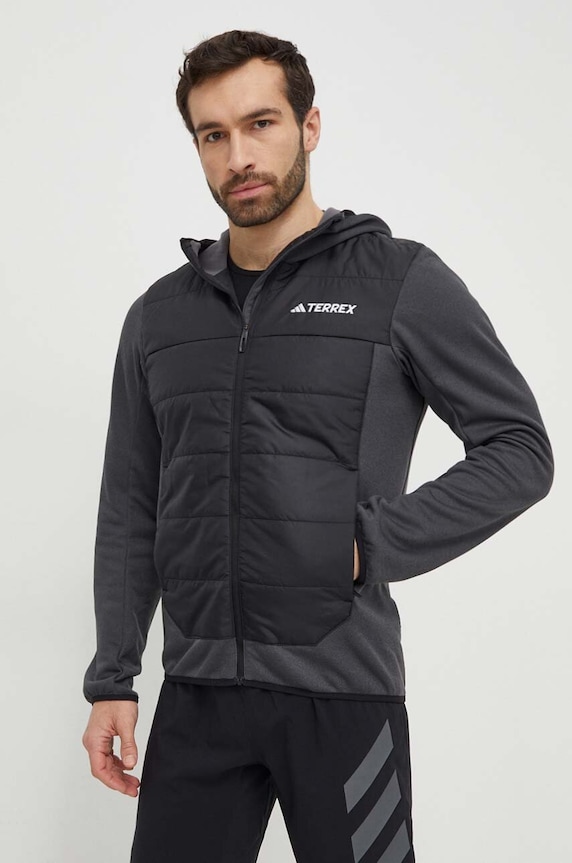 Sportovní bunda adidas TERREX přechodné černá IR7883