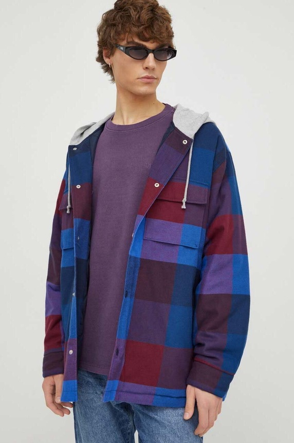 Bavlnená bunda Levi's tmavomodrá A7264