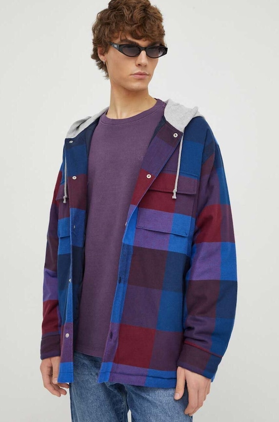 Bavlnená bunda Levi's tmavomodrá A7264