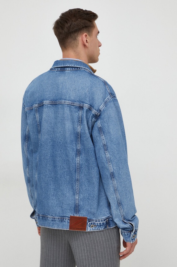 Ρούχα Τζιν μπουφάν Pepe Jeans YOUNG WORK PM402884 μπλε