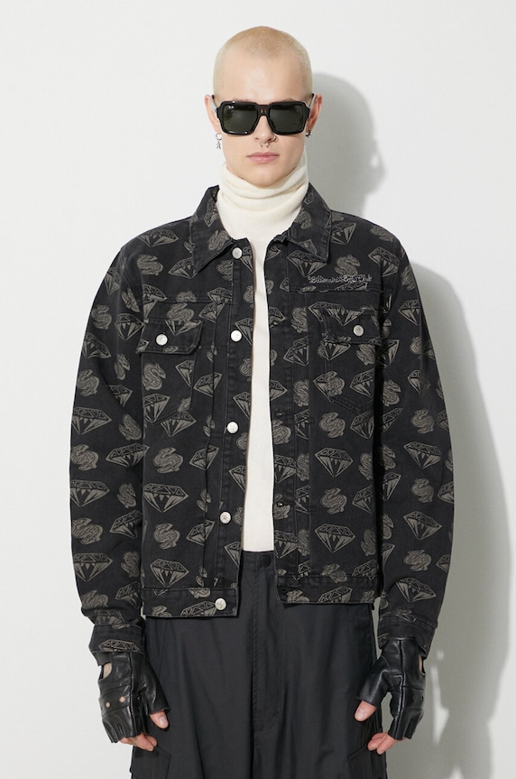 Джинсова куртка Billionaire Boys Club Diamonds & Dollars Denim джинс чорний B23409