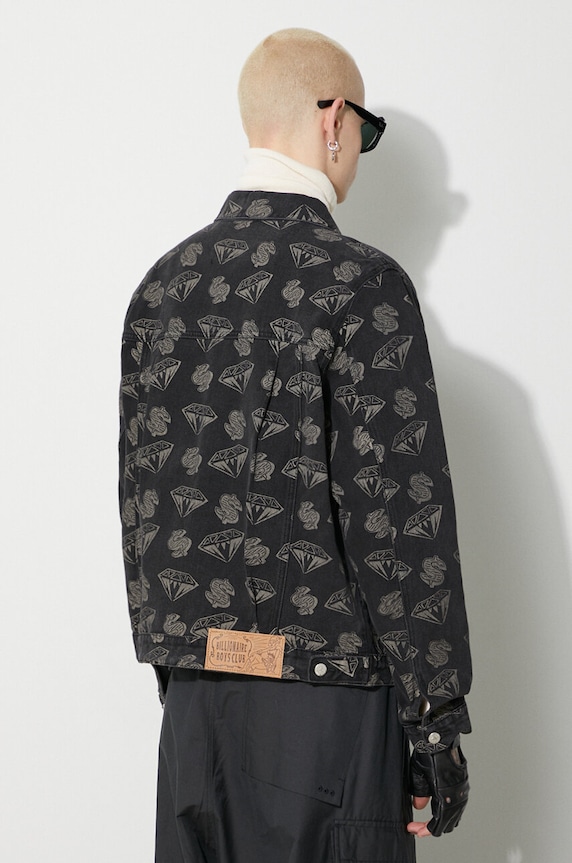 Одяг Джинсова куртка Billionaire Boys Club Diamonds & Dollars Denim B23409 чорний