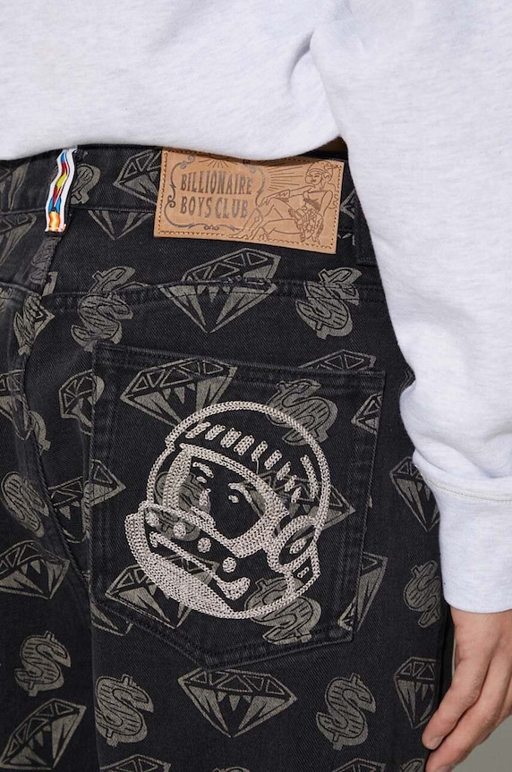 Billionaire Boys Club jeansy Diamonds & Dollars Denim B23412 czarny