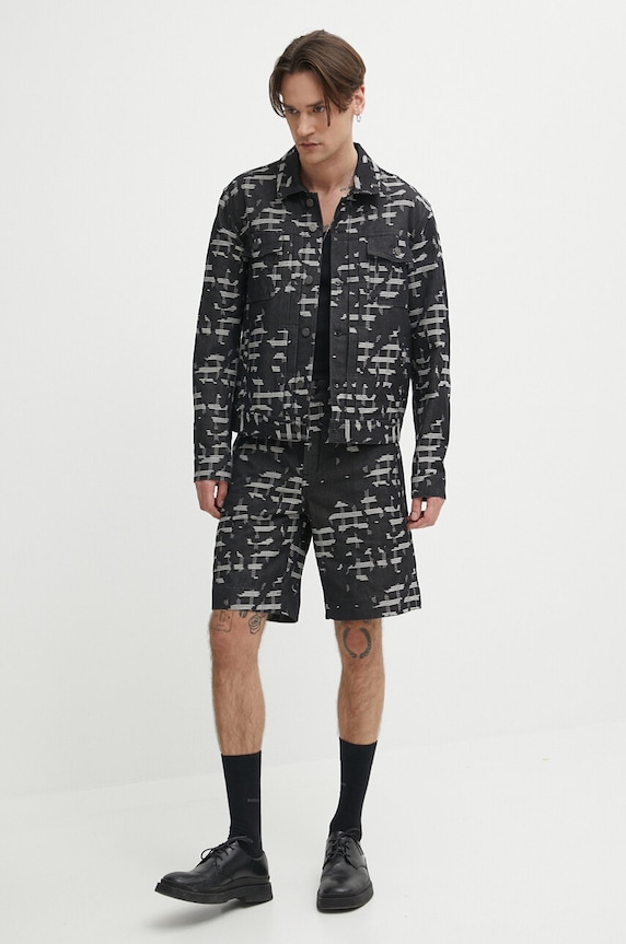 IRO geacă din denim MP137YANIS1 negru SS24