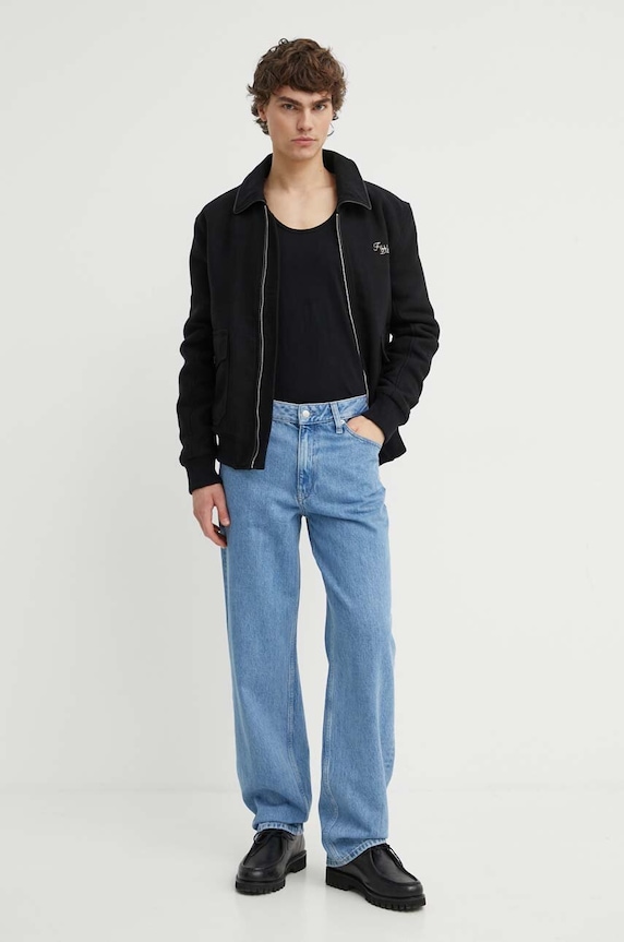 Vlněná bunda Filling Pieces 78634101861 černá SS24