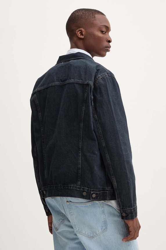 Odzież Levi's kurtka jeansowa 72334 granatowy