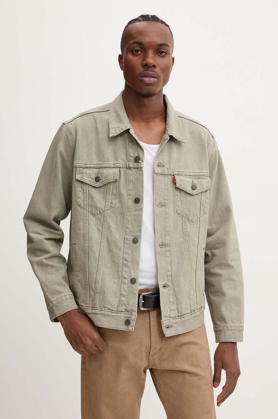 Levi's kurtka jeansowa zielony 72334