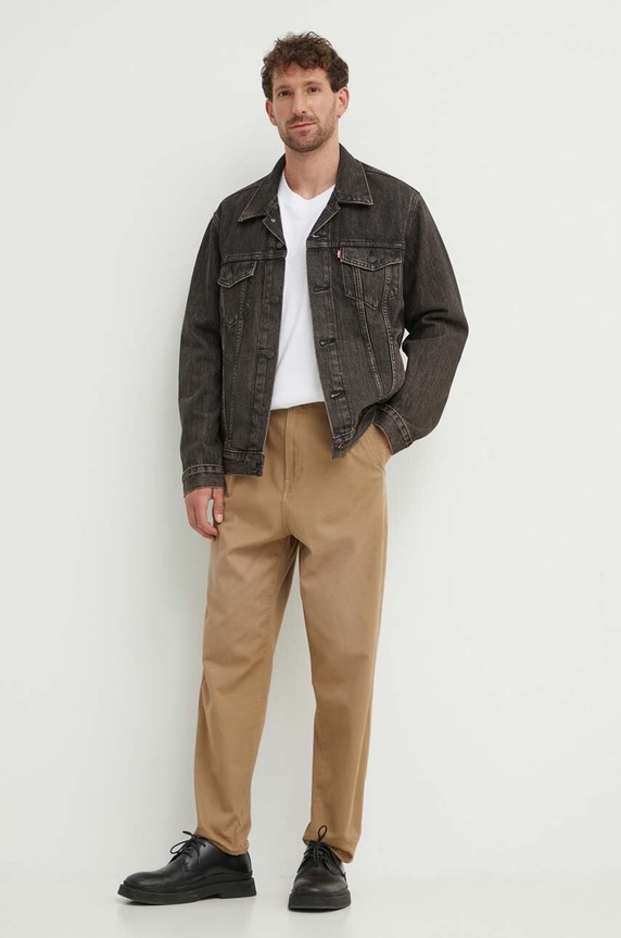 Levi's kurtka jeansowa 72334 czarny SS25