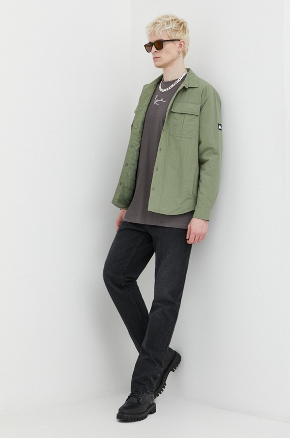 Jakna Quiksilver EQYJK04019 zelena SS24