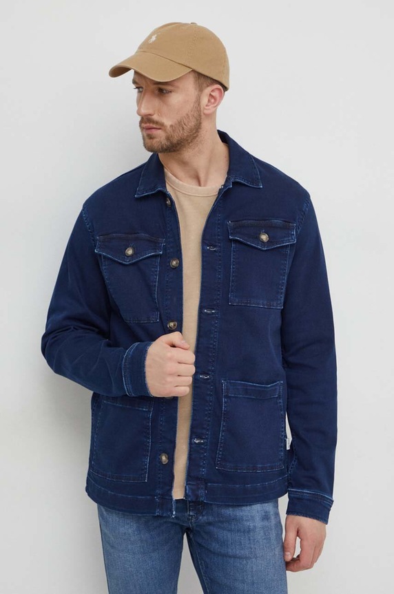 Rifľová bunda Pepe Jeans BINGHAM GDG PM402957 tmavomodrá SS24