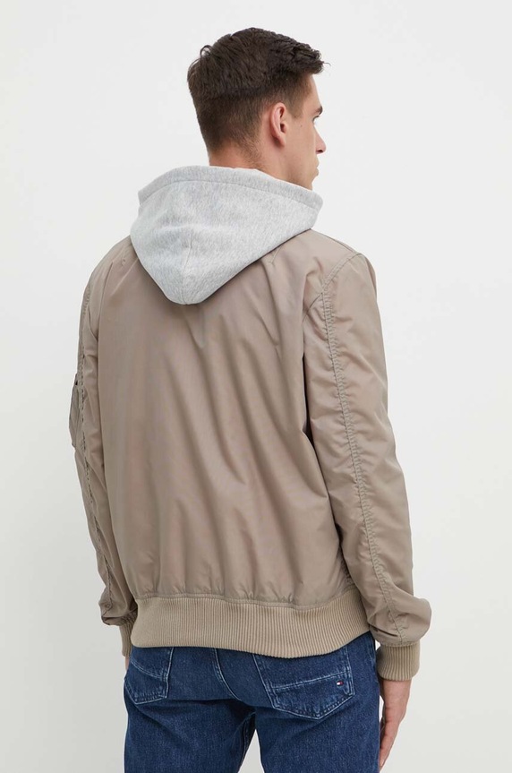 Ρούχα Μπουφάν Alpha Industries MA-1 TT Hood 196108 μπεζ