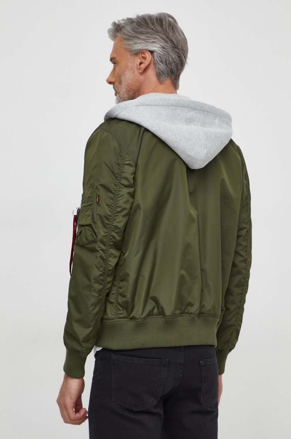 Ρούχα Μπουφάν Alpha Industries MA-1 TT Hood 196108 πράσινο