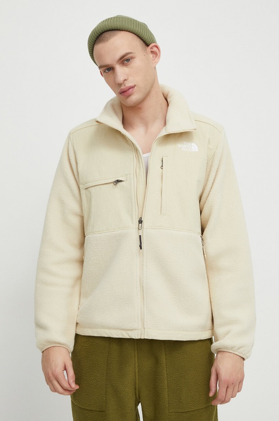 The North Face bluza polarowa RIPSTOP DENALI bez kaptura beżowy NF0A86ZU3X41