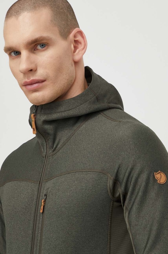 Спортен суичър Fjallraven Abisko зелен F82257.662