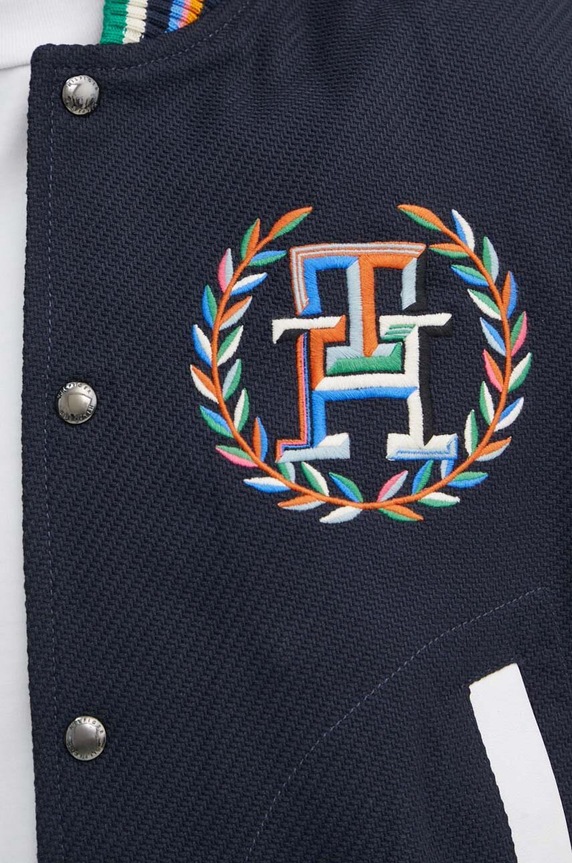 Bunda Tommy Hilfiger MW0MW34475 tmavomodrá