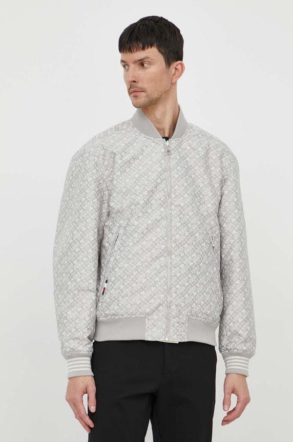 Obojstranná bunda bomber Tommy Hilfiger MW0MW34451 béžová SS24