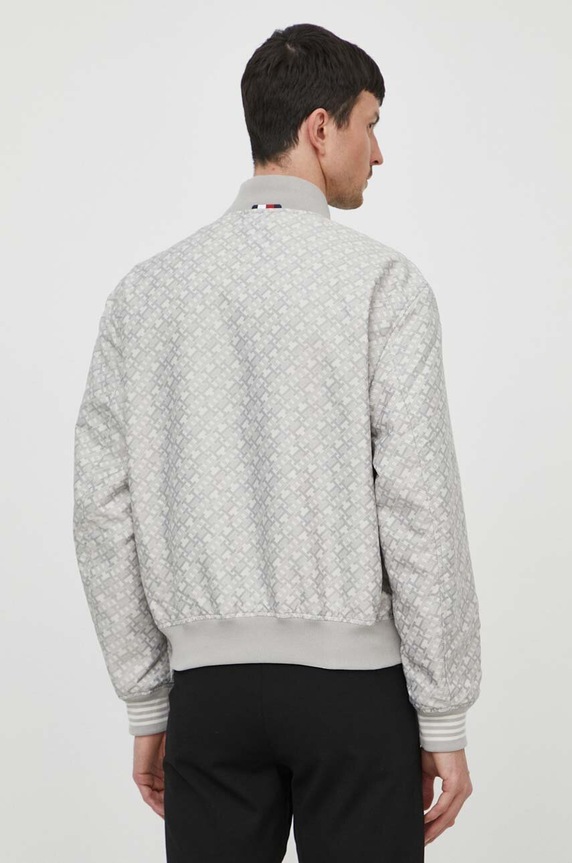 Obojstranná bunda bomber Tommy Hilfiger MW0MW34451 béžová