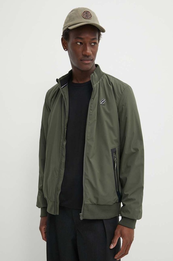 Superdry kurtka bomber bez kaptura zielony M5011804A.1IP