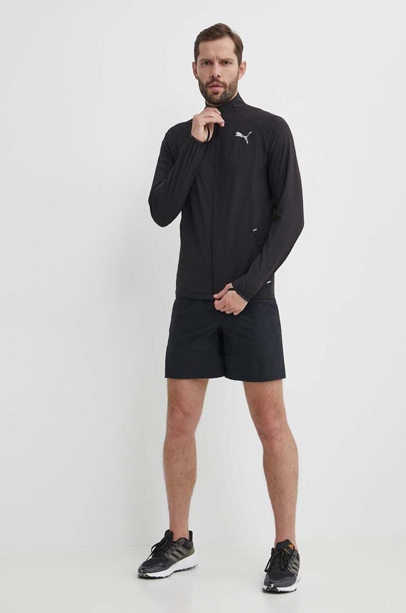 Puma kurtka do biegania Elite Ultraweave 524984 czarny SS24