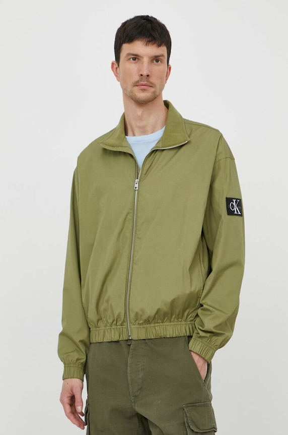 Calvin Klein Jeans rövid kabát nem szigetelt zöld J30J325316