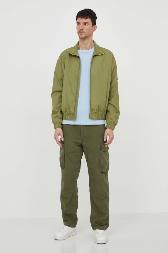 Calvin Klein Jeans rövid kabát J30J325316 zöld SS24