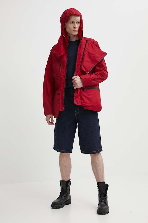A-COLD-WALL* kurtka bawełniana Cargo Storm Jacket ACWMO254 czerwony SS24