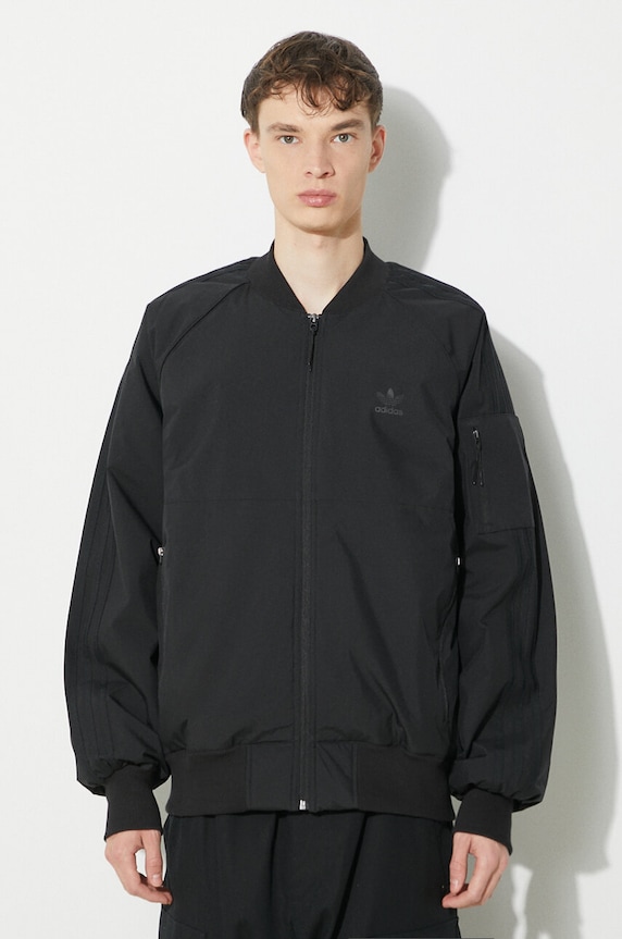 adidas Originals geaca bomber fara gluga negru IS5385