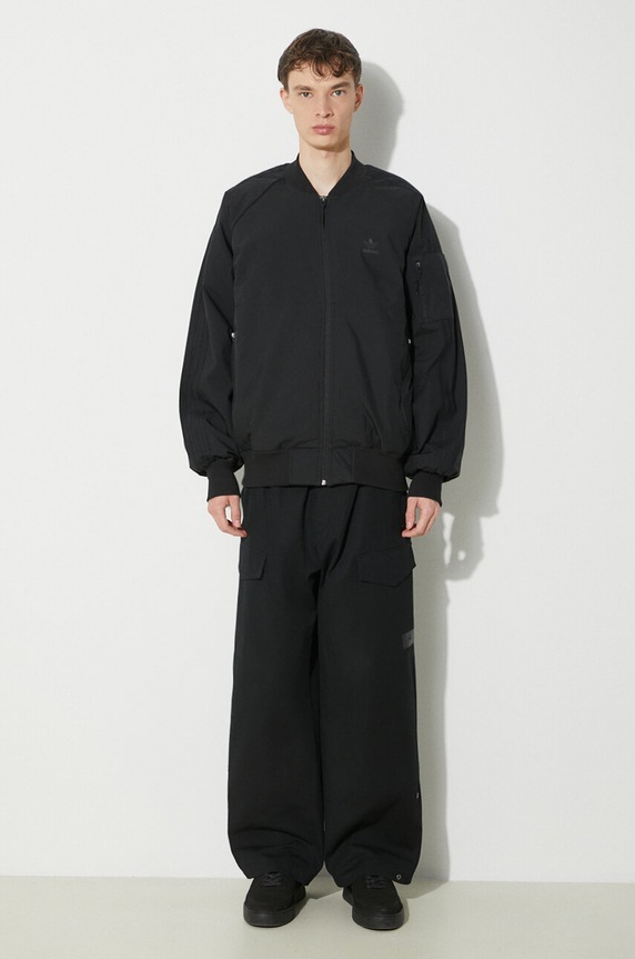 adidas Originals geaca bomber IS5385 negru SS24