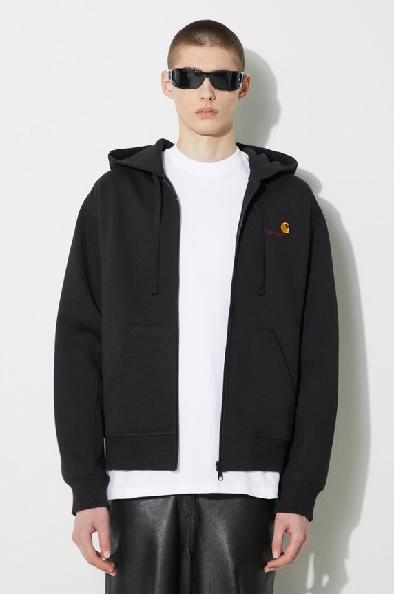 Carhartt WIP sweatshirt Hooded American Script Jacket other black I033063.89XX