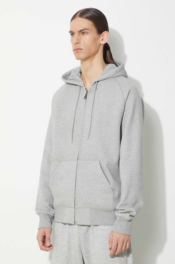 Mikina Carhartt WIP Hooded Chase Jacket sivá I033664.00MXX
