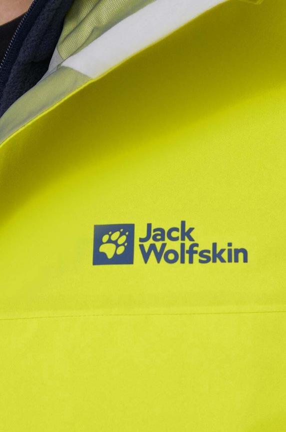 Turistická bunda Jack Wolfskin HIGHEST PEAK 3L JKT 1115134 žltá