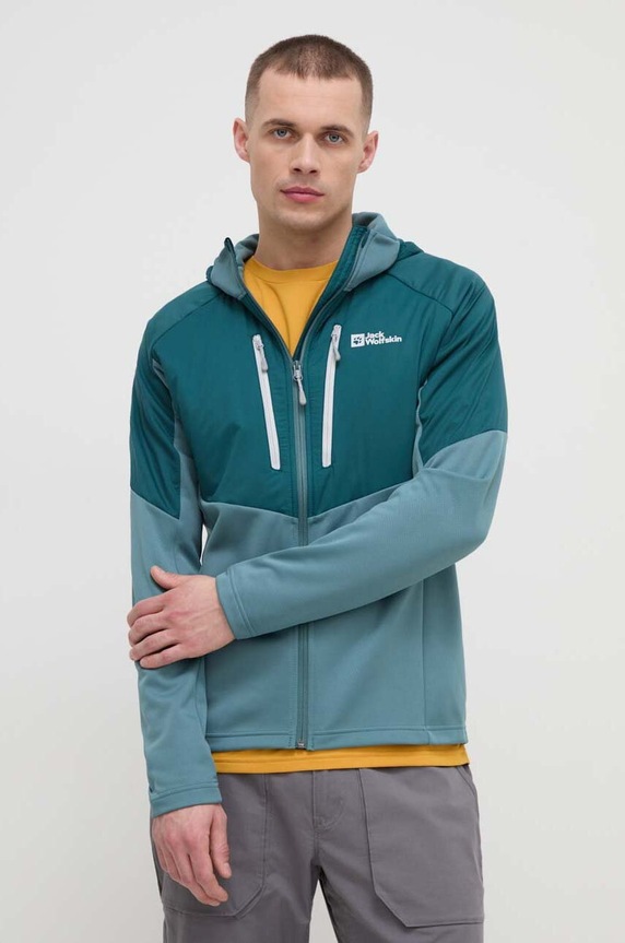 Športová bunda Jack Wolfskin Alpgrat PRO jemné zateplenie zelená 1711291