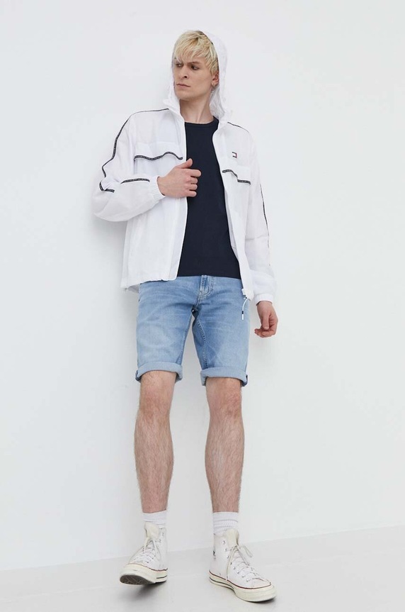 Tommy Jeans rövid kabát DM0DM18697 fehér SS24