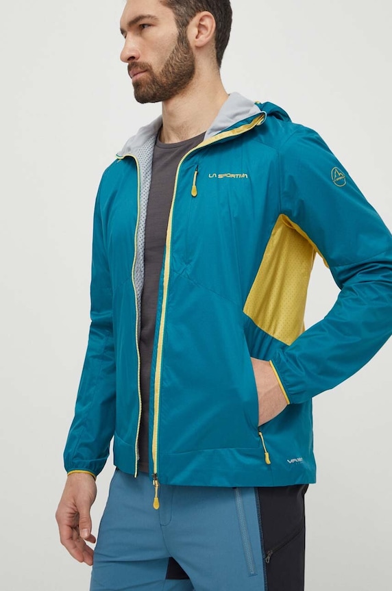LA Sportiva giacca antivento Across Lite non isolato verde P91733735