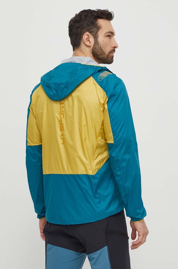 Abbigliamento LA Sportiva giacca antivento Across Lite P91733735 verde