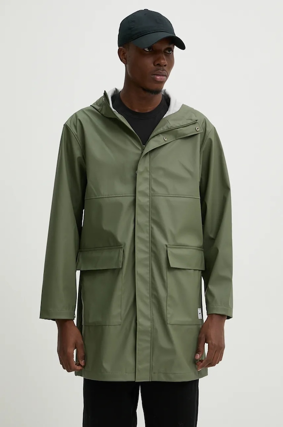 Bunda Herschel oversize zelená 50345.06226
