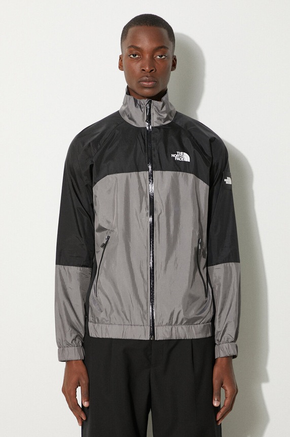 The North Face kurtka Wind Shell Full Zip bez kaptura szary NF0A879FRPI1