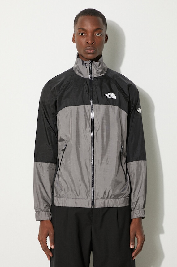 The North Face kurtka Wind Shell Full Zip bez kaptura szary NF0A879FRPI1