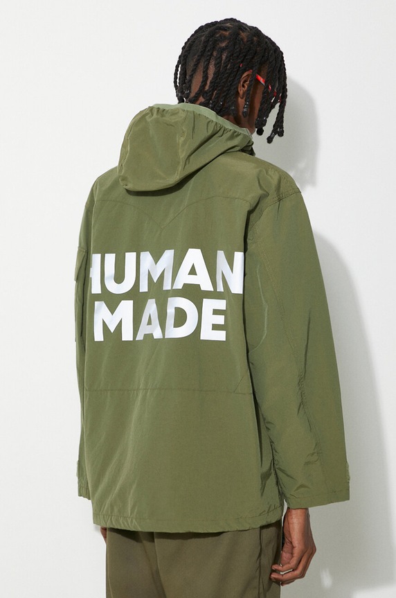 Human Made giacca Mountain Parka HM27JK004 verde SS24