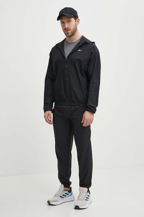 Vetrovka Reebok 100075618 čierna SS24