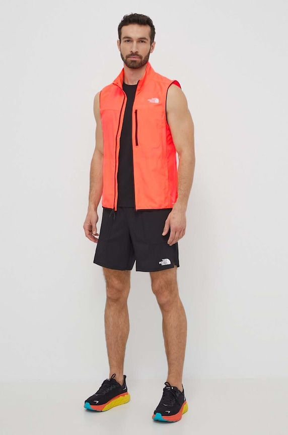 The North Face bezrękawnik sportowy Higher NF0A8726QI41 pomarańczowy SS24