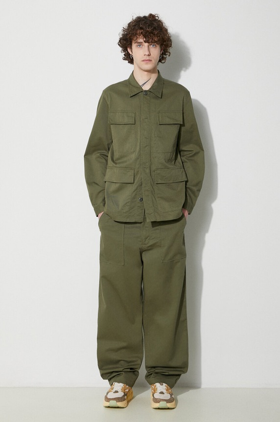 Universal Works jacket Mw Fatigue Jacket 166.LIGHT.OLIVE green SS24