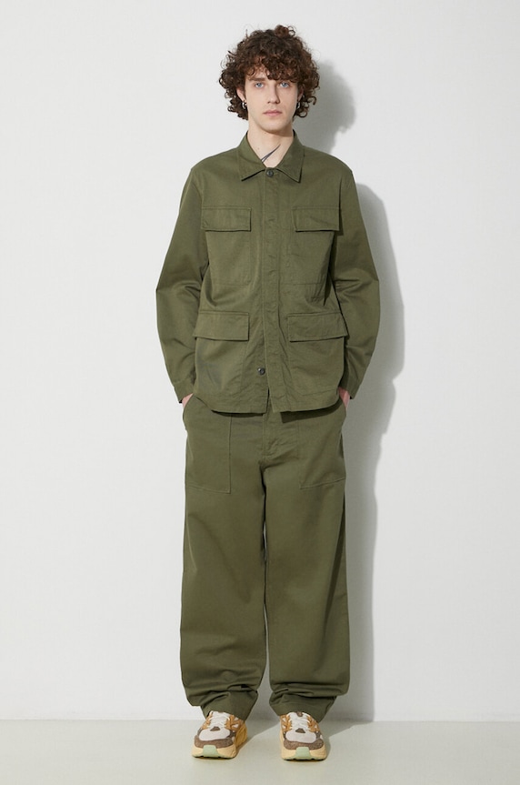 Universal Works jacket Mw Fatigue Jacket 166.LIGHT.OLIVE green SS24