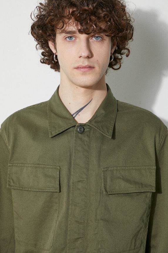Universal Works jacket Mw Fatigue Jacket 166.LIGHT.OLIVE green