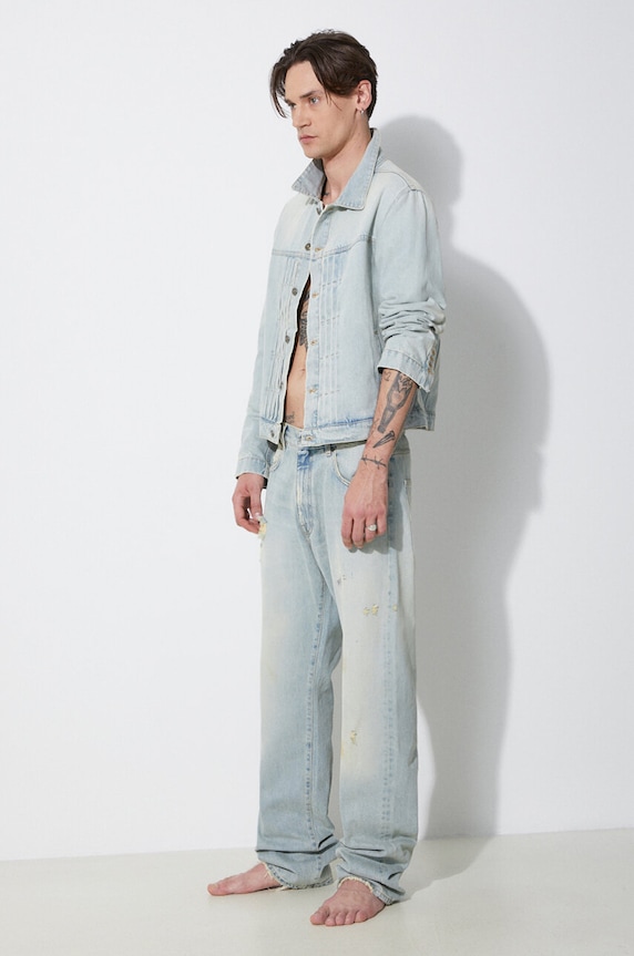 424 kurtka jeansowa Denim Truck Jacket FF4SMJ30AP.TE001.500 niebieski SS24