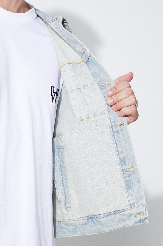 424 kurtka jeansowa Denim Truck Jacket FF4SMJ30AP.TE001.500